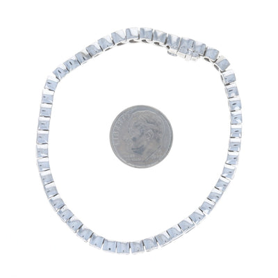 6.75ctw Diamond Bracelet White Gold