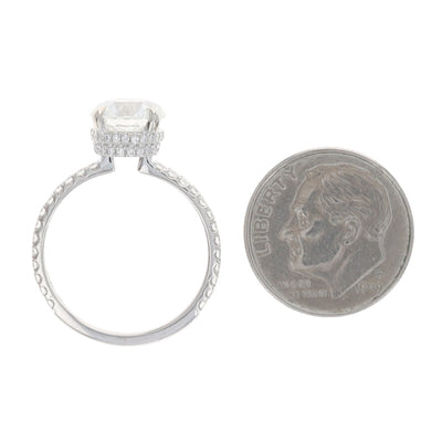 2.43ctw Diamond and Diamond Ring White Gold