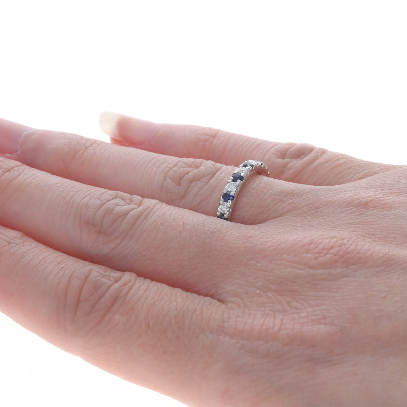 .67ctw Sapphire and Diamond Band White Gold