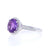 2.59ctw Amethyst and Diamond Ring White Gold