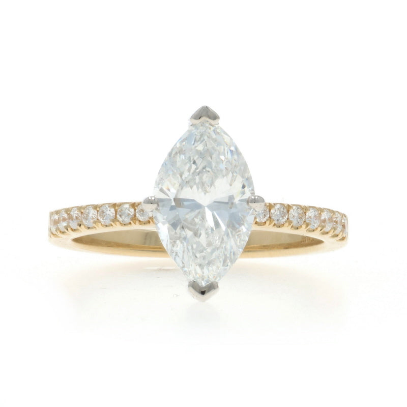 2.20ctw Diamond and Diamond Ring Yellow Gold