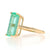 3.91ct Emerald Ring Yellow Gold