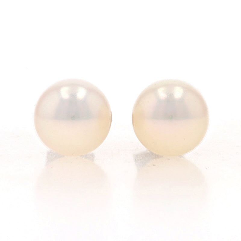 Cultured Pearl Earrings White Gold