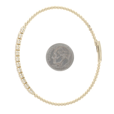 1.06ctw Diamond Bracelet Yellow Gold
