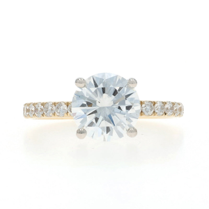 2.54ct Diamond and Diamond Ring Yellow Gold