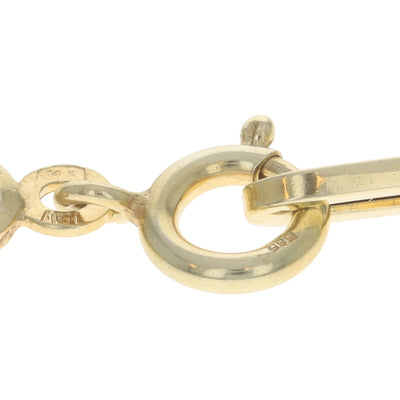 Paperclip Chain Necklace Yellow Gold