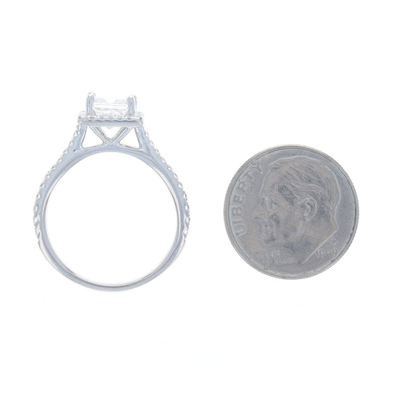 1.35ctw Diamond and Diamond Ring White Gold