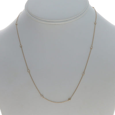 .50ctw Diamond Women's Diamond by the Yard Necklace Yellow Gold