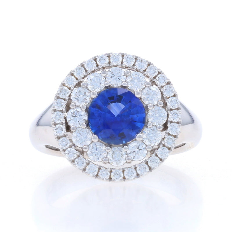 Spark 2.34ctw Sapphire and Diamond Ring White Gold