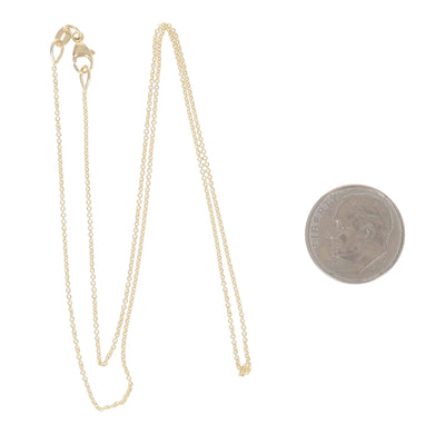 Cable Chain Necklace Yellow Gold