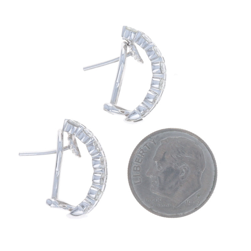2.50ctw Diamond Earrings White Gold