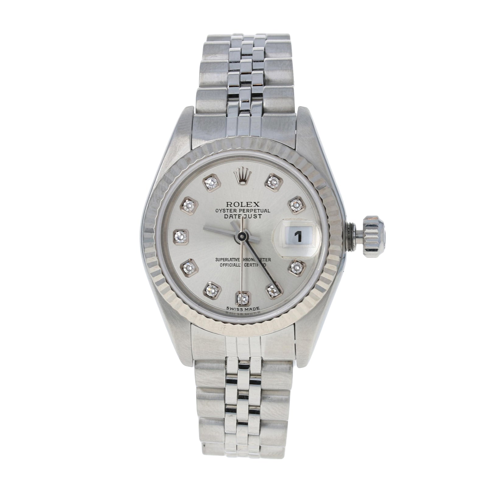 Rolex Lady-Datejust Diamond Watch Stainless & Gold Automatic 179174