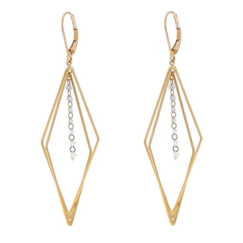 .86ctw Diamond Earrings Yellow Gold