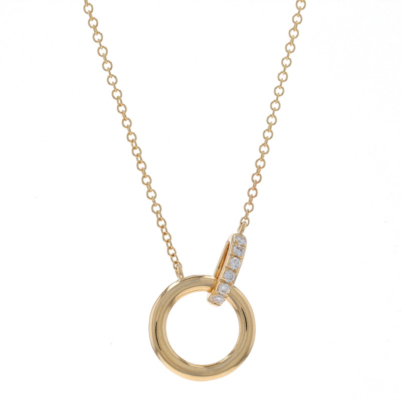 Diamond Pendant Necklace Yellow Gold