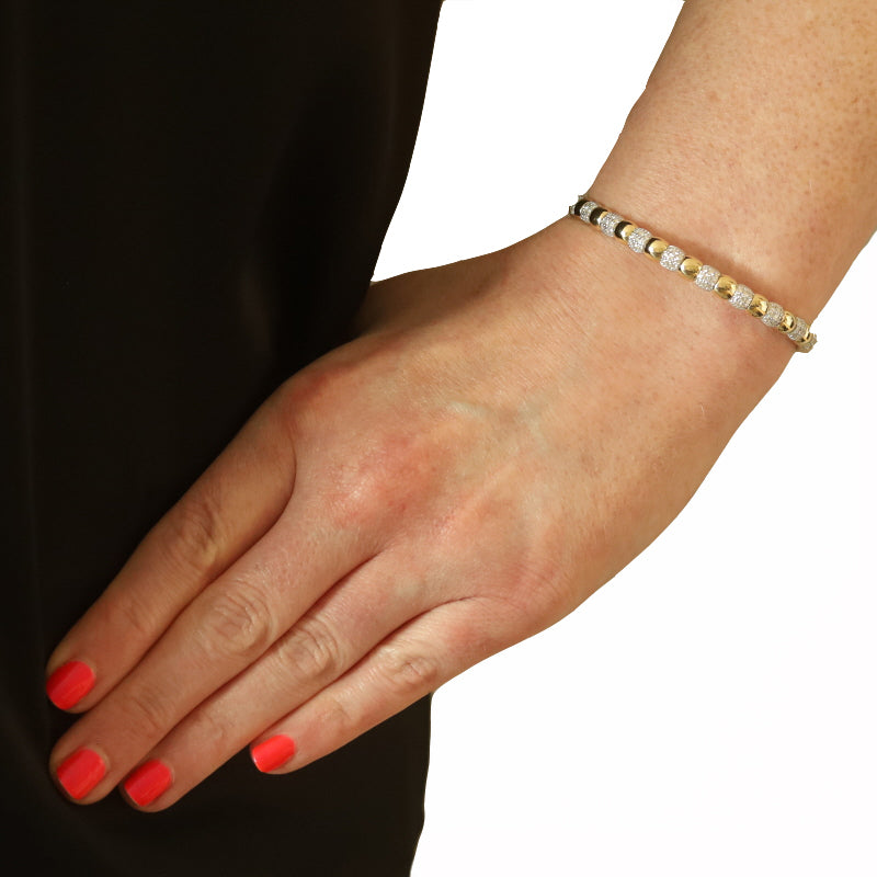 1.95ctw Diamond Bracelet Yellow Gold