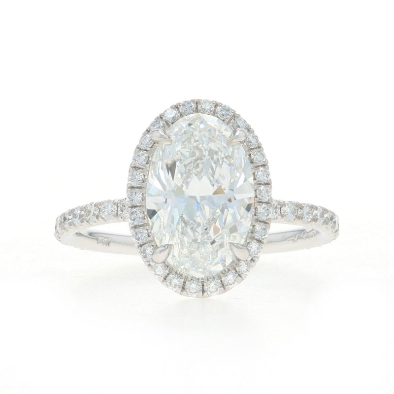 Mark Broumand 3.76ctw Diamond and Diamond Ring Platinum