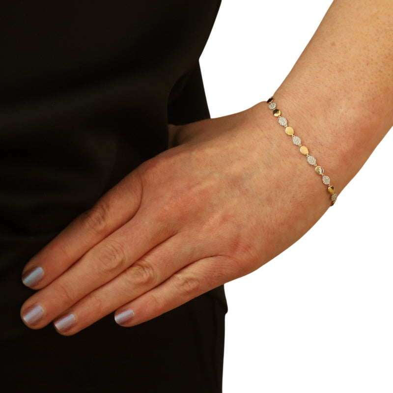 .54ctw Diamond Bracelet Yellow Gold