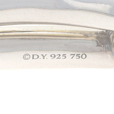 David Yurman (include in title) Labyrinth Single Loop Hoop Earrings Bracelet Sterling Silver
