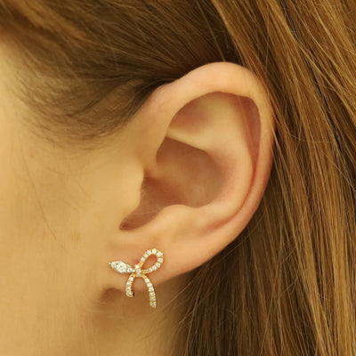 0.29ctw Diamond Earrings Yellow Gold