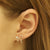 0.29ctw Diamond Earrings Yellow Gold