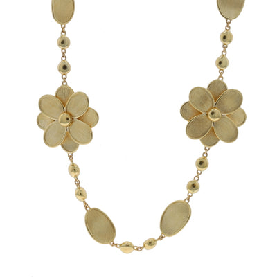 Marco Bicego Petali Beaded Cable Necklace Yellow Gold