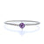 David Yurman Chatelaine Amethyst and Diamond Bracelet Sterling Silver