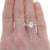 .20ctw Cubic Zirconia (placeholder) and Diamond Ring White Gold