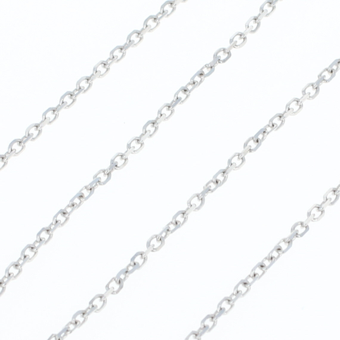 No Stone Necklace White Gold