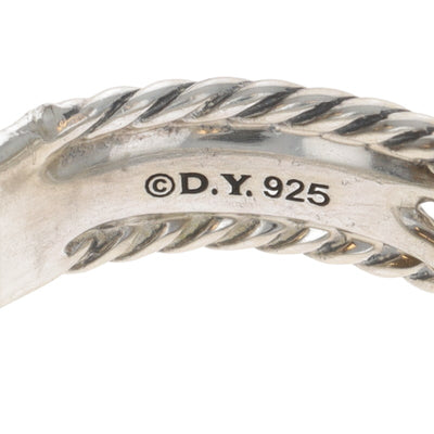 David Yurman Crossover X Diamond Women's Band Sterling Silver