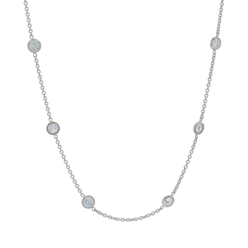 1.79ctw Diamond Diamond by the Yard Station Necklace