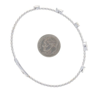 1.25ctw Diamond Bracelet White Gold