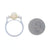 3.13ctw Australian Opal and Diamond Ring White Gold