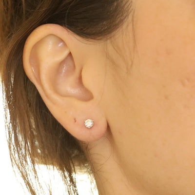 .63ctw Diamond Earrings Yellow Gold