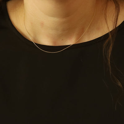 Cable Chain Necklace Yellow Gold