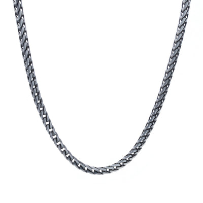 Men's Foxtail Chain Necklace Sterling Silver