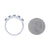 1.50ctw Sapphire and Diamond Band White Gold
