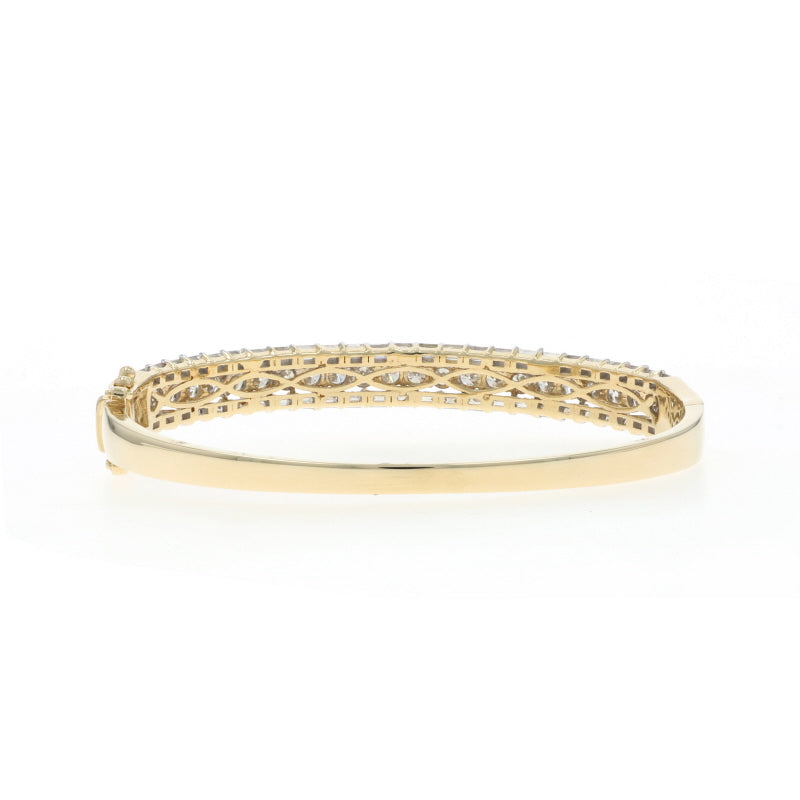 4.13ctw Diamond Bracelet Yellow Gold