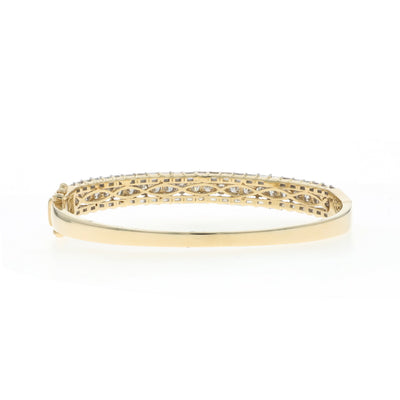 4.13ctw Diamond Bracelet Yellow Gold