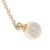 .15ctw Cultured Pearl and Diamond Necklace Yellow Gold