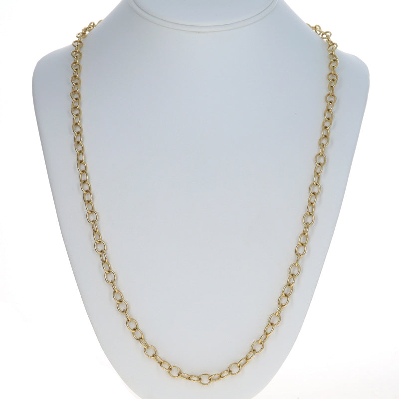 Cable Chain Necklace Yellow Gold