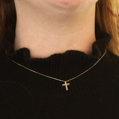 .25ctw Diamond Pendant Necklace Yellow Gold