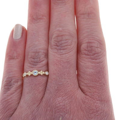 .10ctw Aquamarine Band Yellow Gold