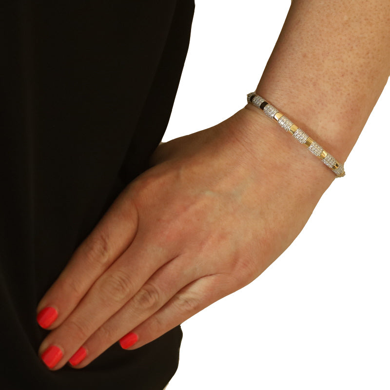 1.91ctw Diamond Bracelet Yellow Gold