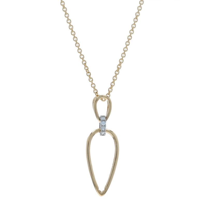 Diamond Pendant Necklace Yellow Gold