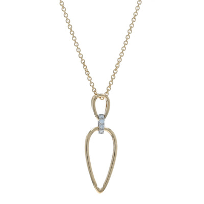 Diamond Pendant Necklace Yellow Gold