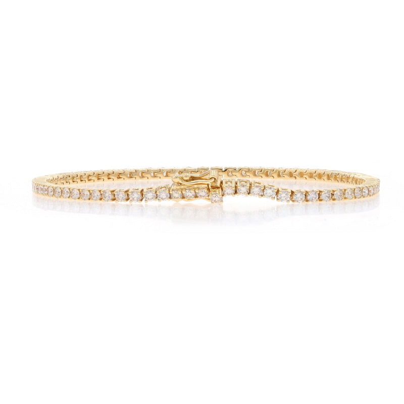 2.80ctw Diamond Bracelet Yellow Gold