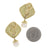 .27ctw Diamond and Akoya Pearl Earrings Yellow Gold