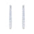 4.65ctw Diamond Earrings White Gold