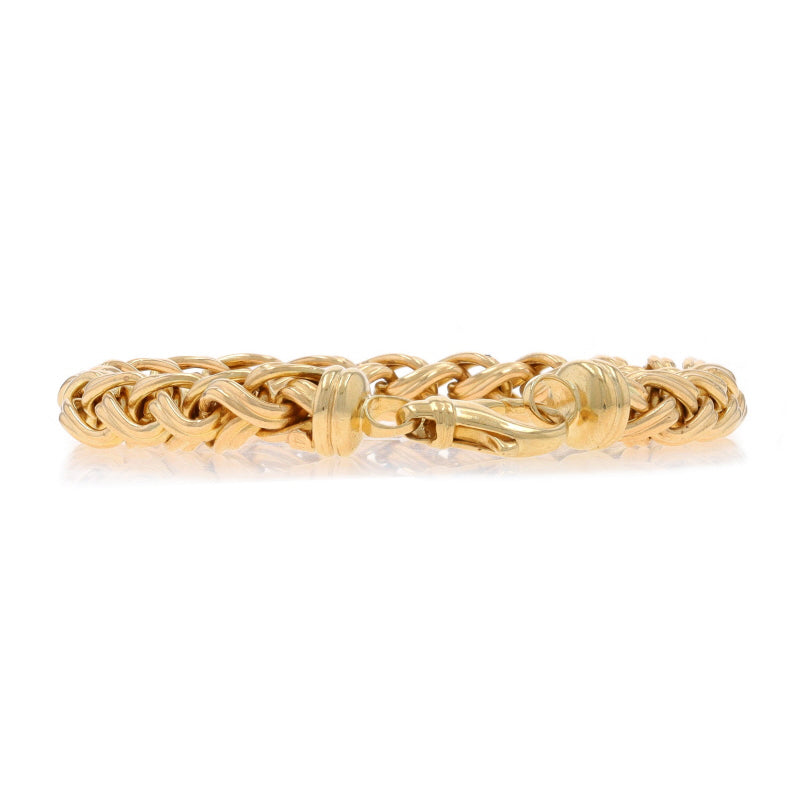 Fancy Wheat Bracelet Yellow Gold