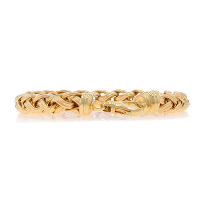 Fancy Wheat Bracelet Yellow Gold